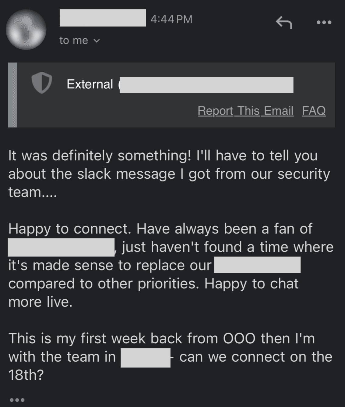 Email response 11