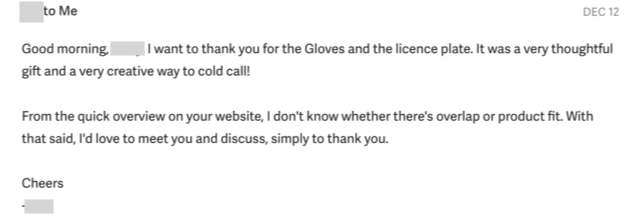 Email response 6