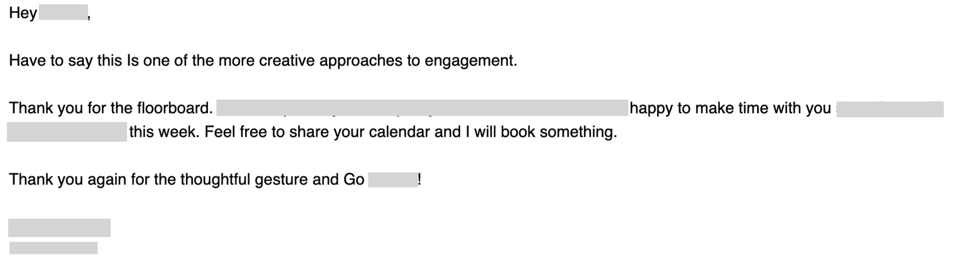 Email response 12